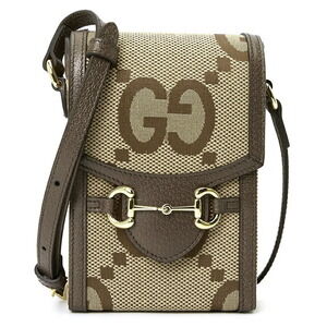 Gucci Horsebit 1955 Jumbo GG crossbody bag beige brown